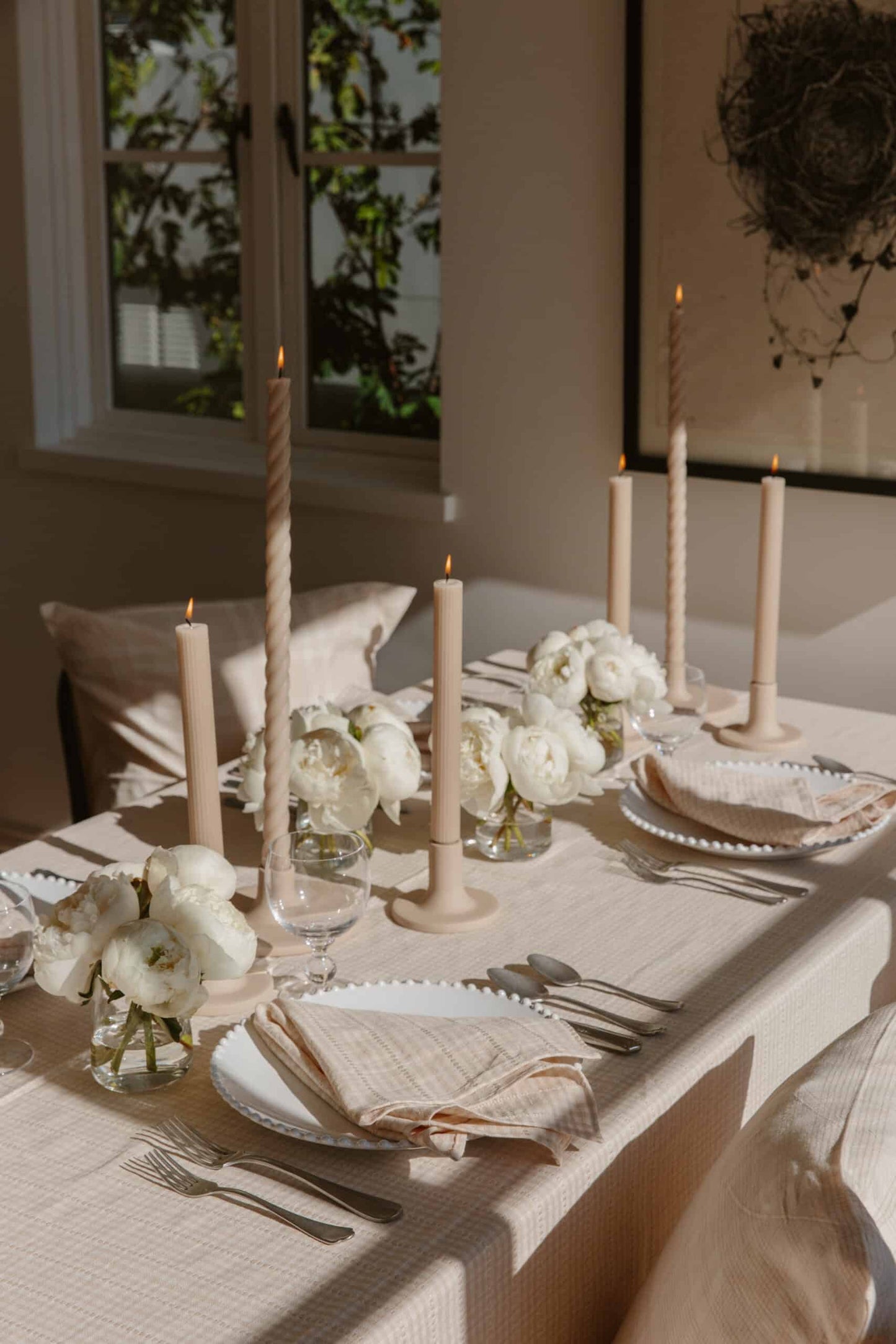 Soho Cream Tablecloth
