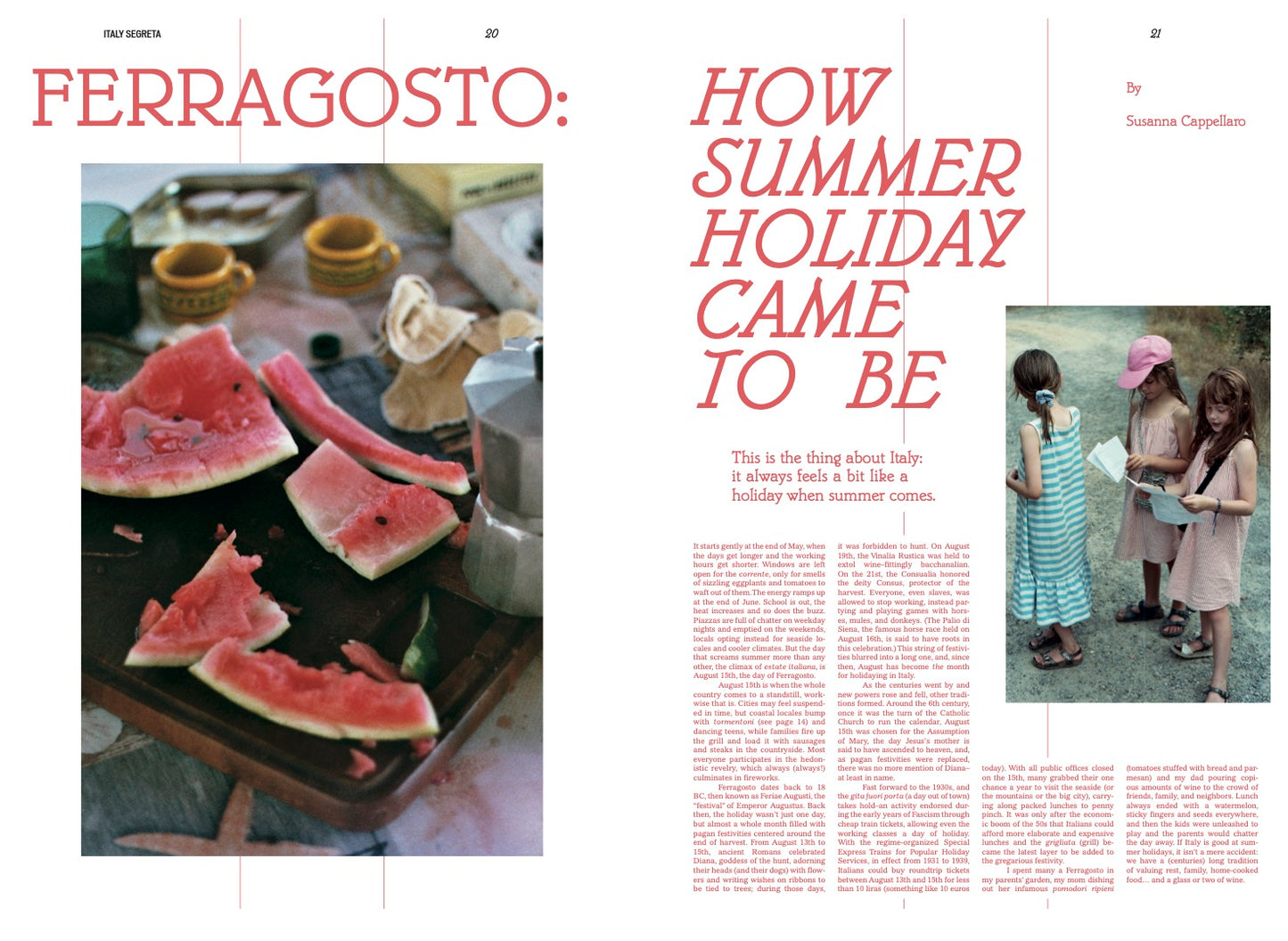 Italy Segreta — Estate Italiana Issue