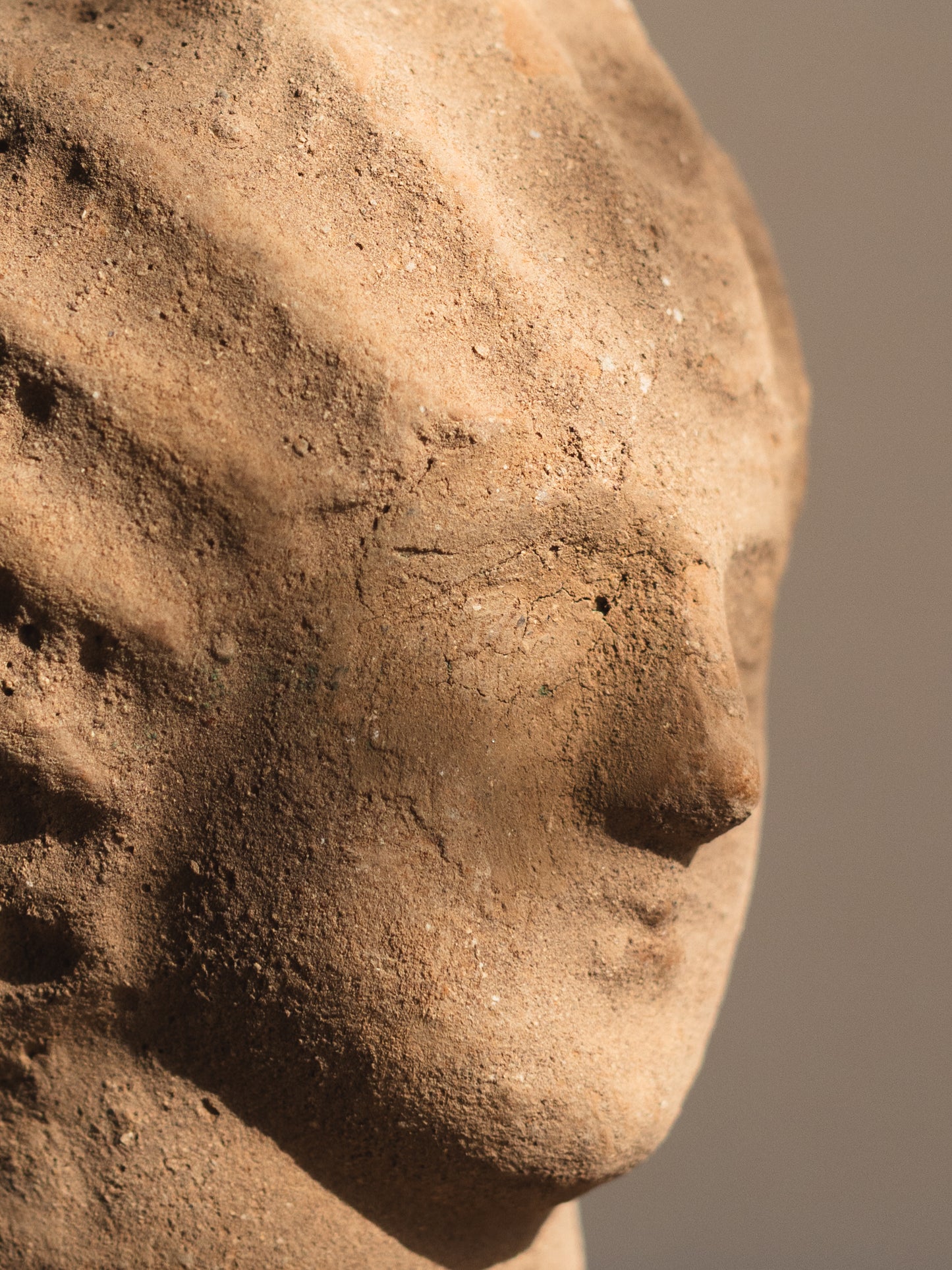 Liberté Terracotta Head Vase/Candle Holder