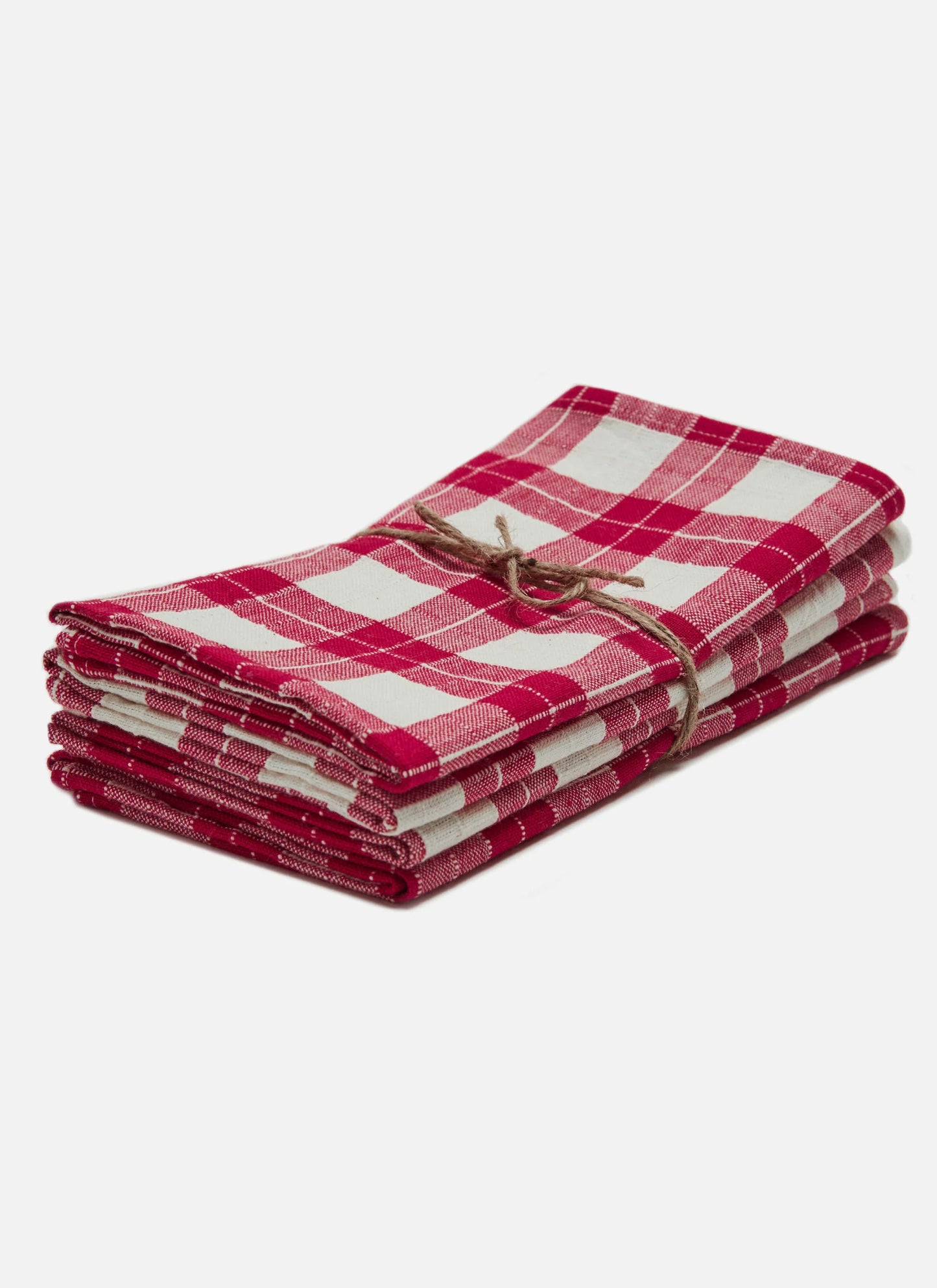 Annabelle Plaid Red Napkins