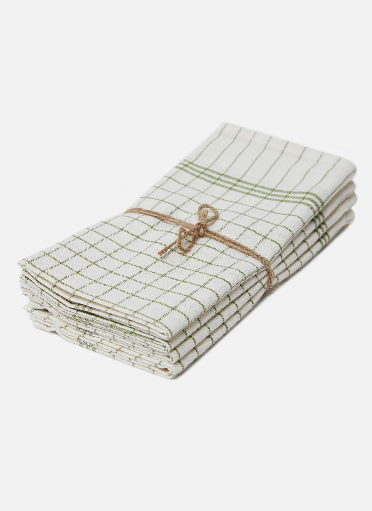 French Lattice Olive Napkins