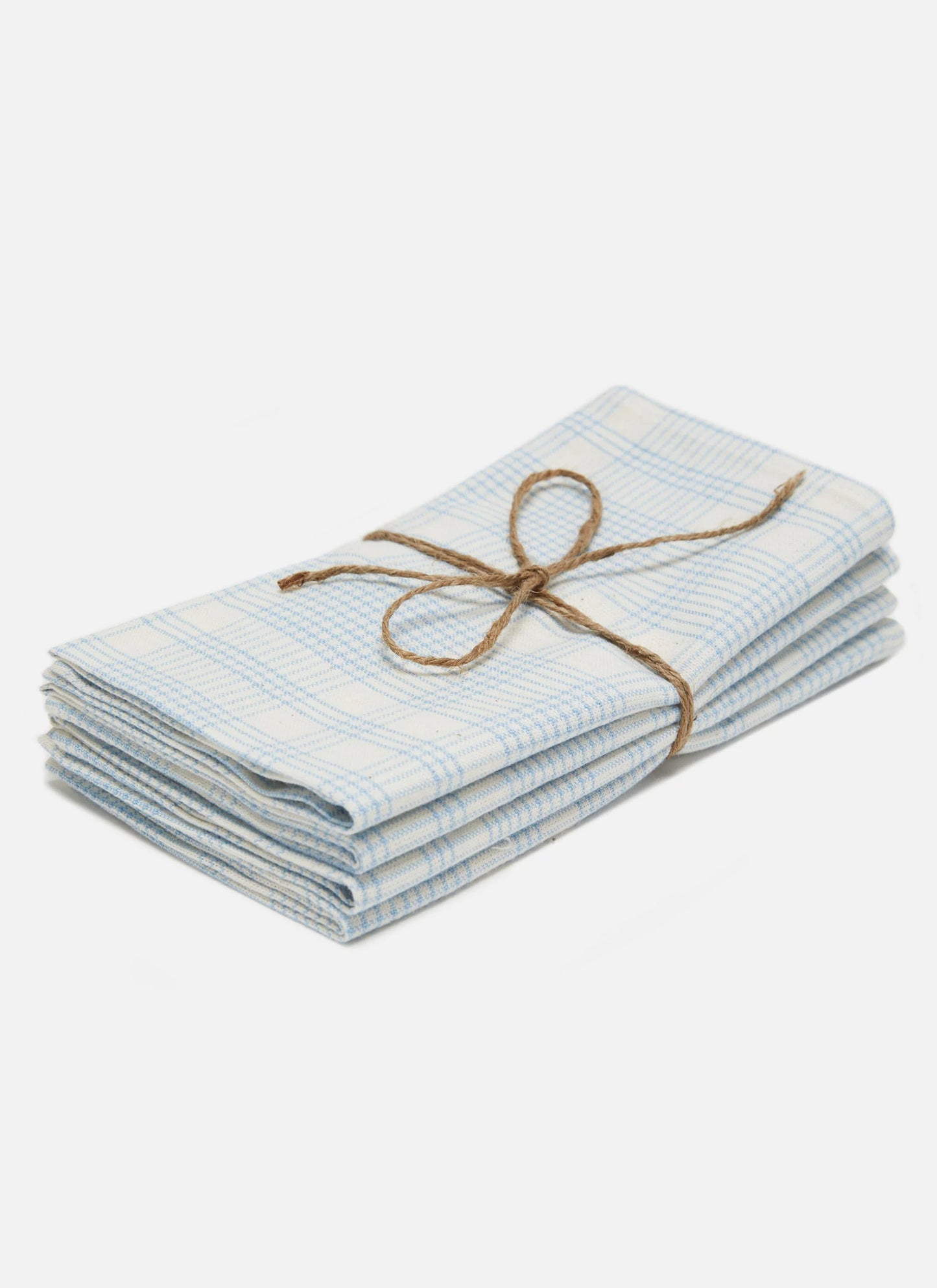 Marianne Plaid Blue Napkins