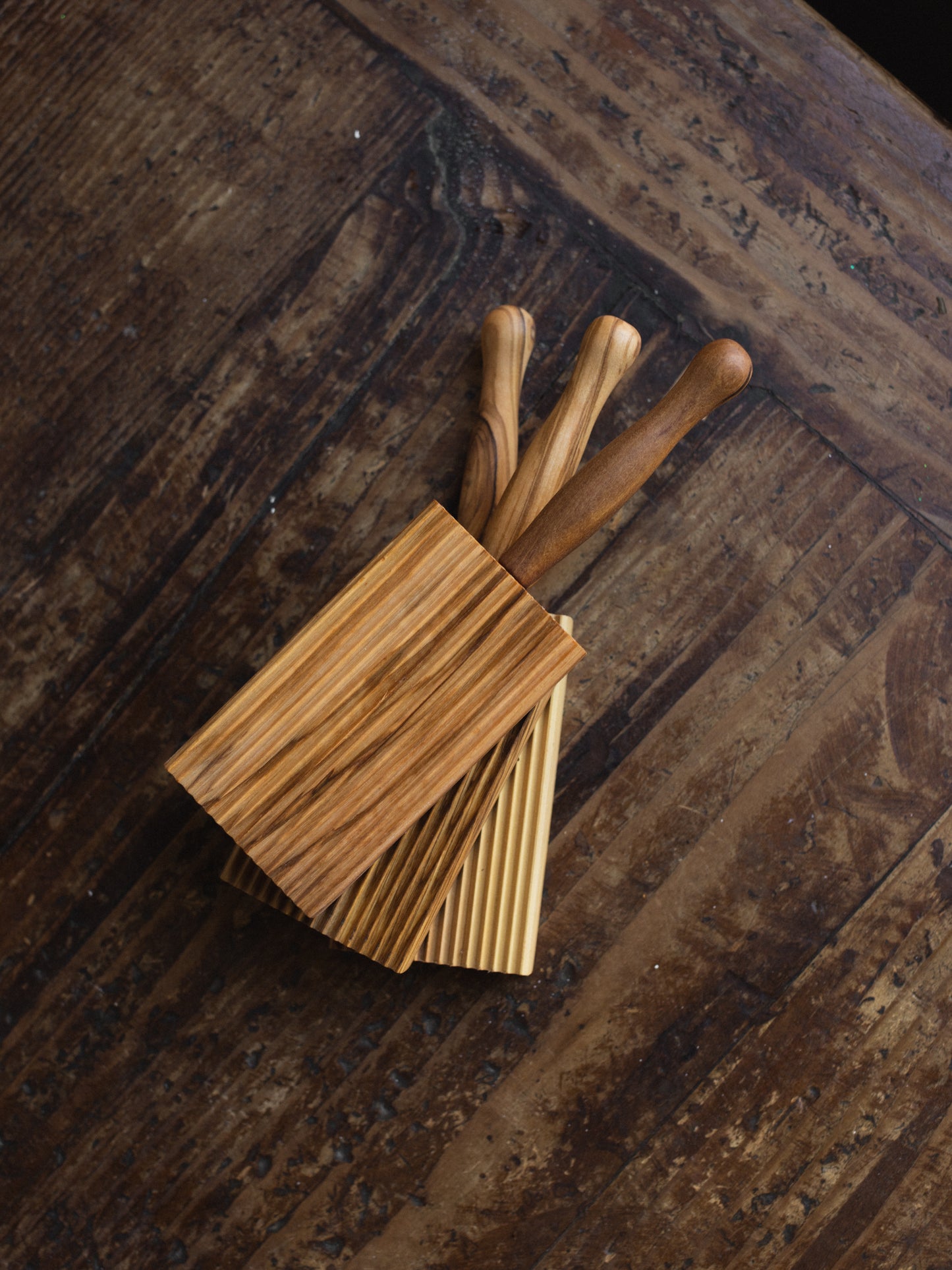 Olive Wood Gnocchi Board