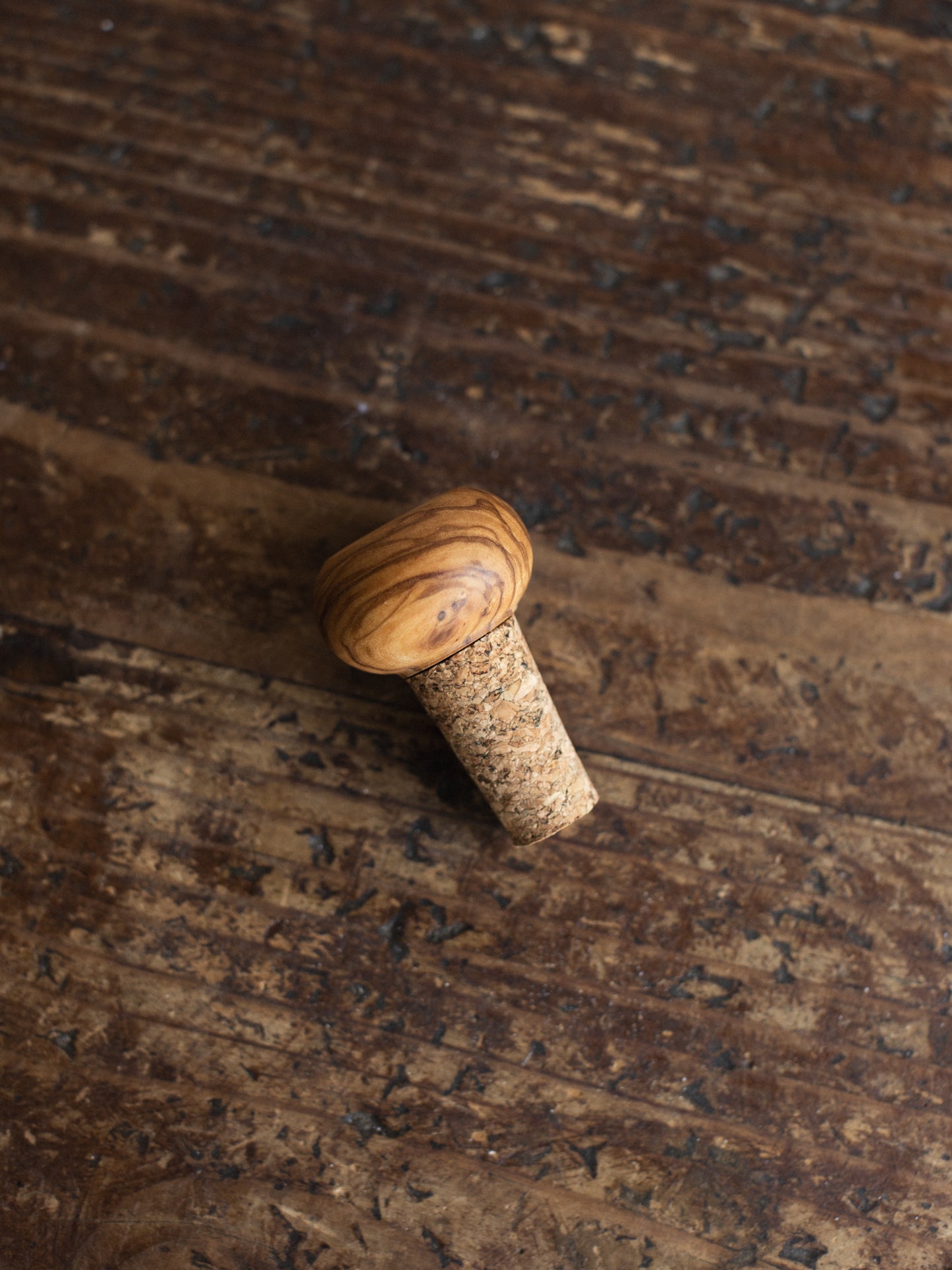 Olive Wood Bottle Stopper