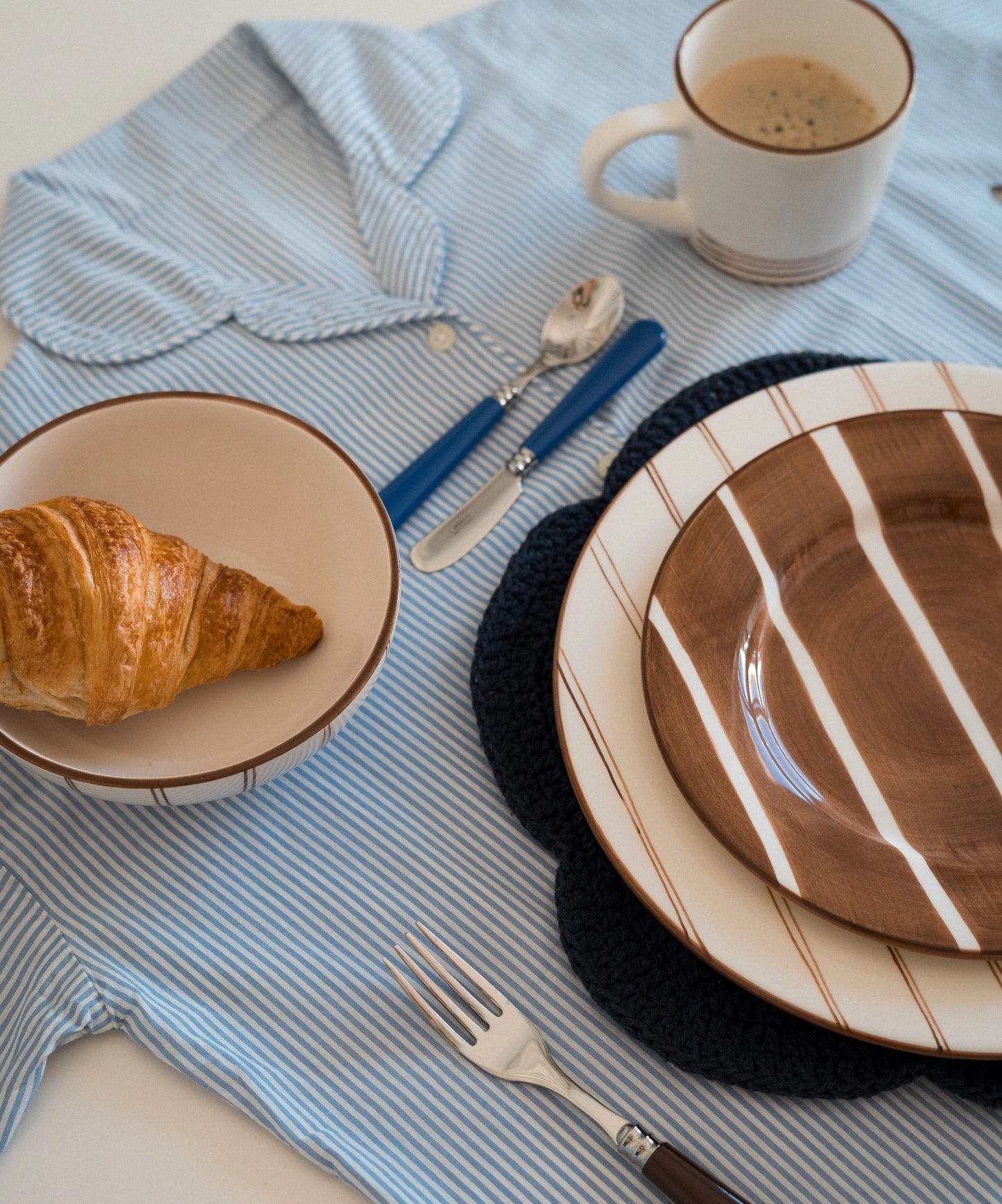 Ali LaBelle x Valsa Home Pajama Hand Painted Dinner Plate (Set of 4)