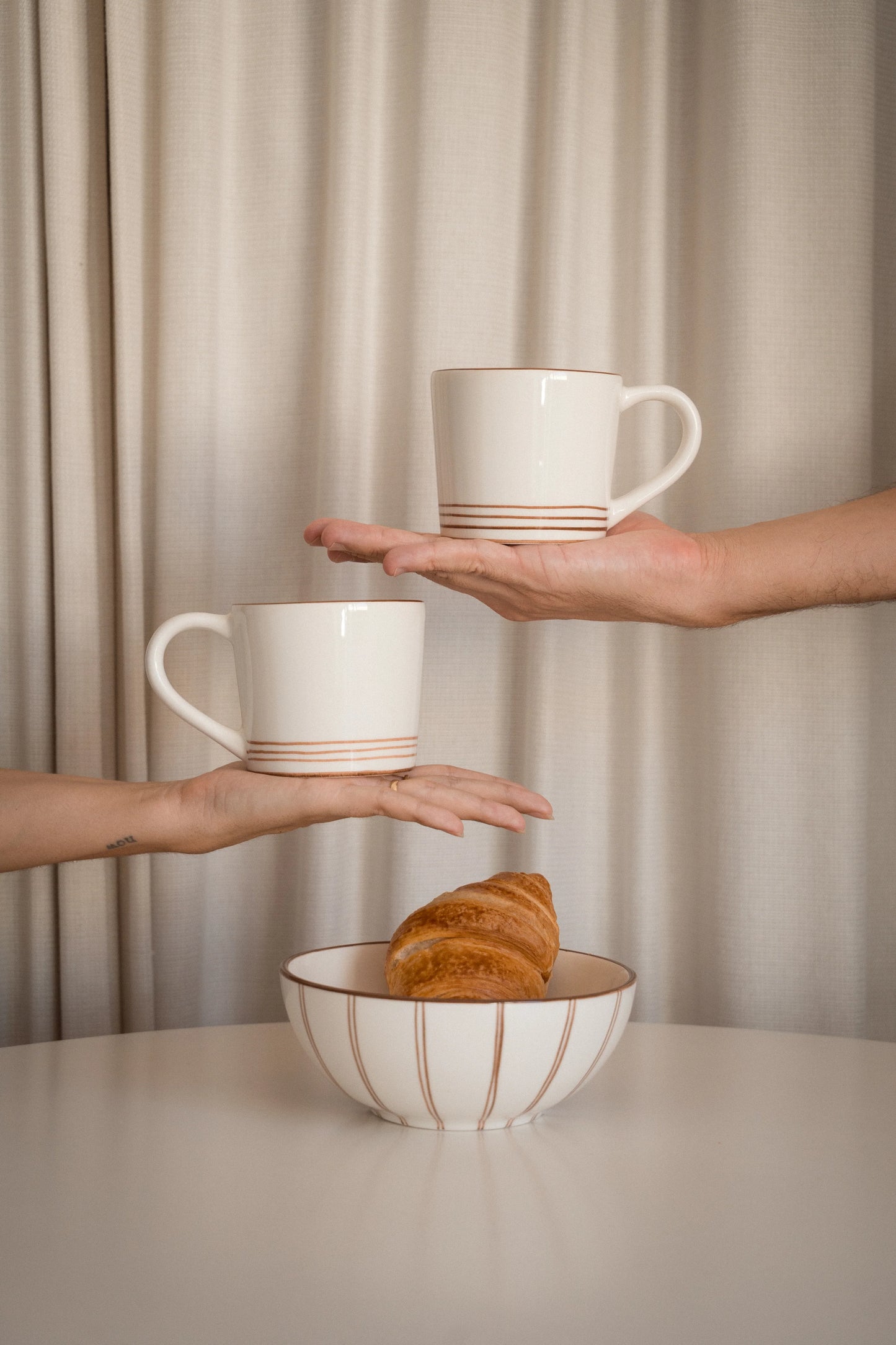 Ali LaBelle x Valsa Home Pajama Hand Painted Cereal Bowl (Set of 2)