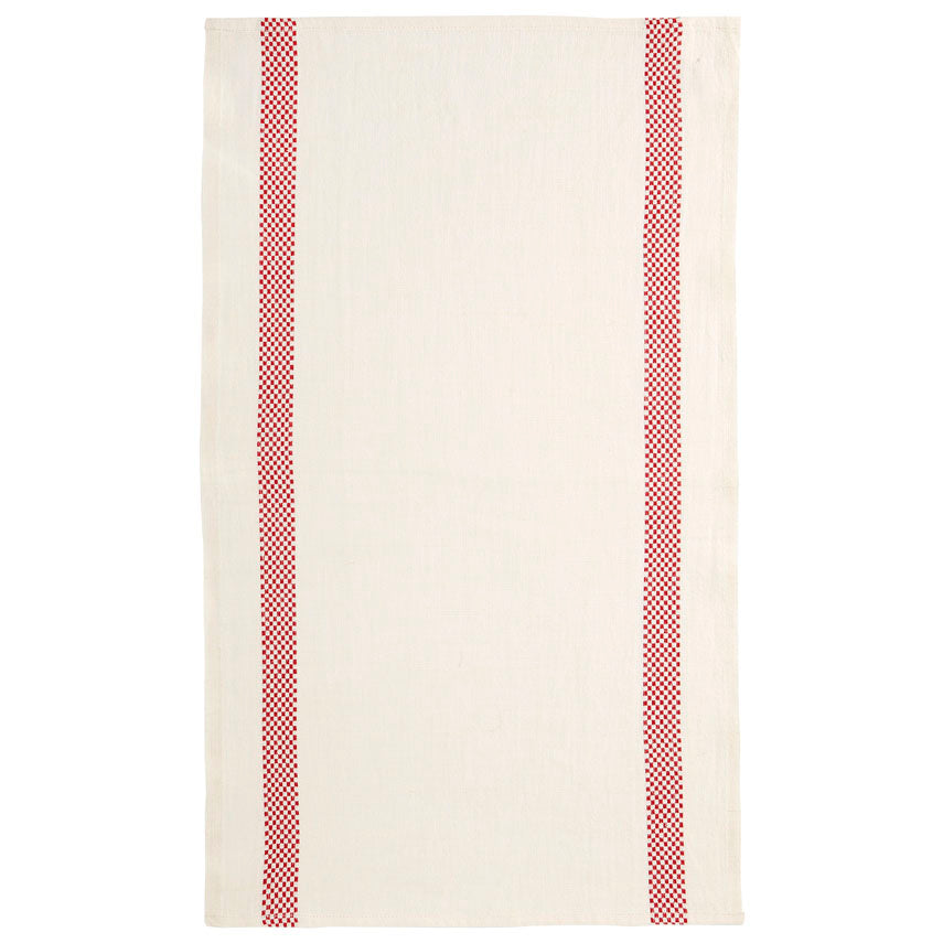 Lustucru Tea Towel - White/Red