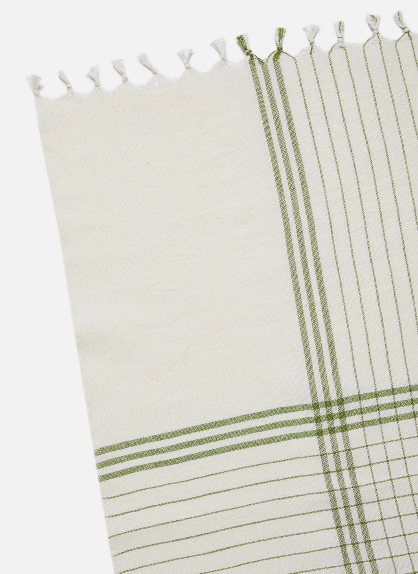 French Lattice Olive Tablecloth