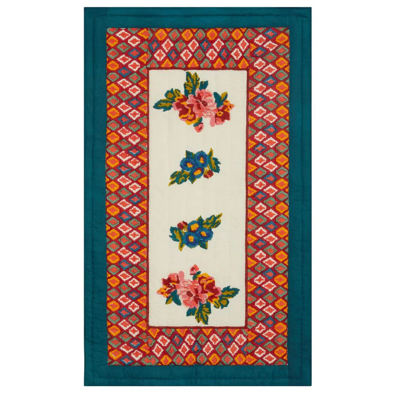 Lisa Corti Lisa Bouquet Cream Reversible Quilt
