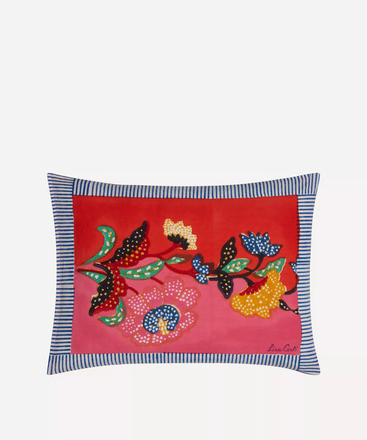 Lisa Corti Indonesian Red Rose Pillow