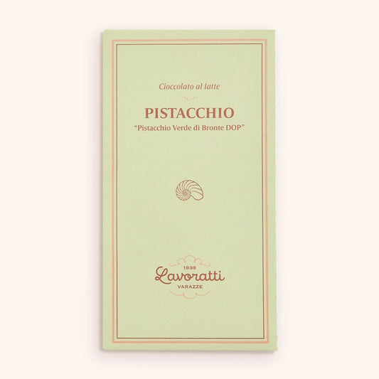 Lavoratti Bronte DOP Milk and Pistachio Chocolate Bar