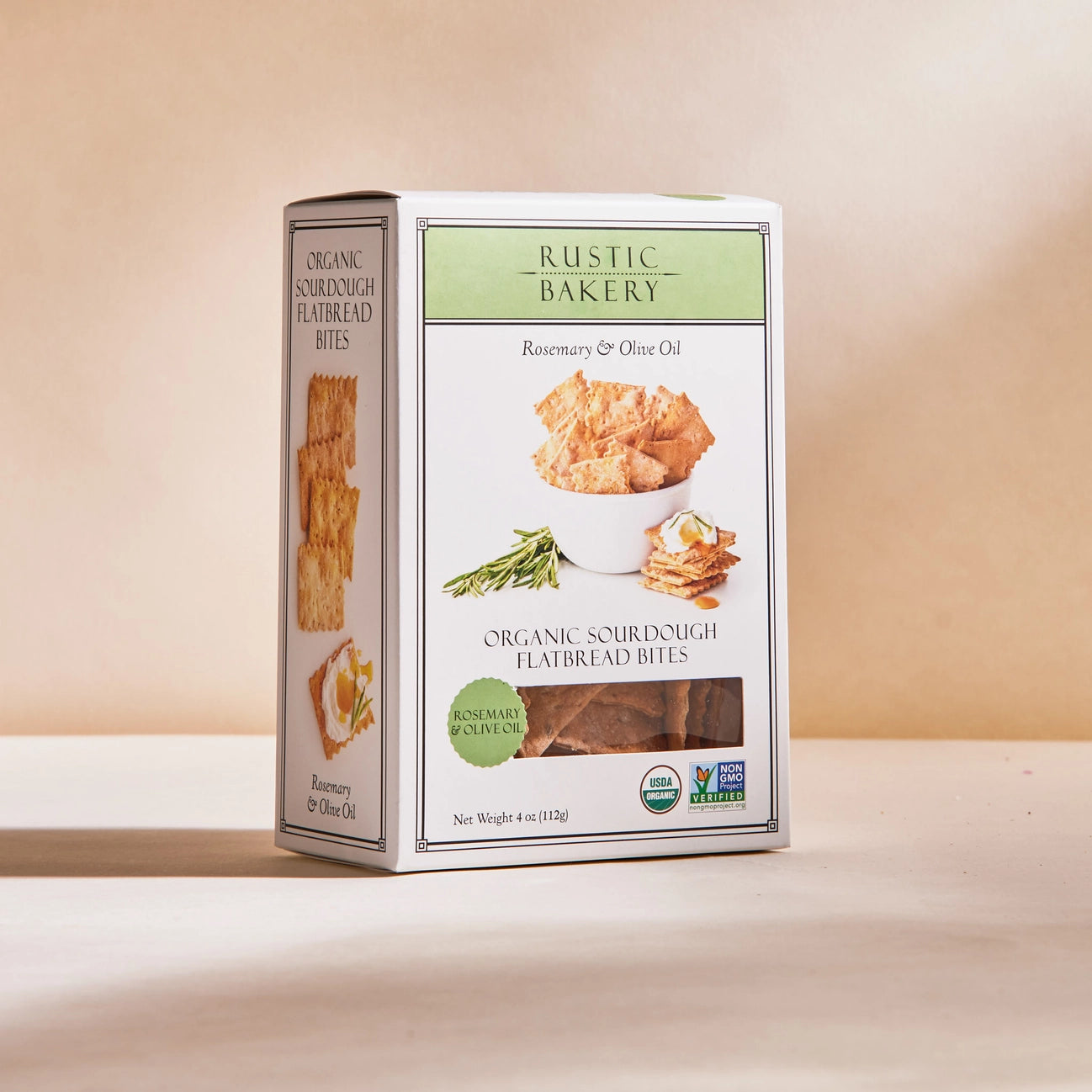 Rustic Bakery Flatbread Crackers - Rosemary and Olive Oil Bites