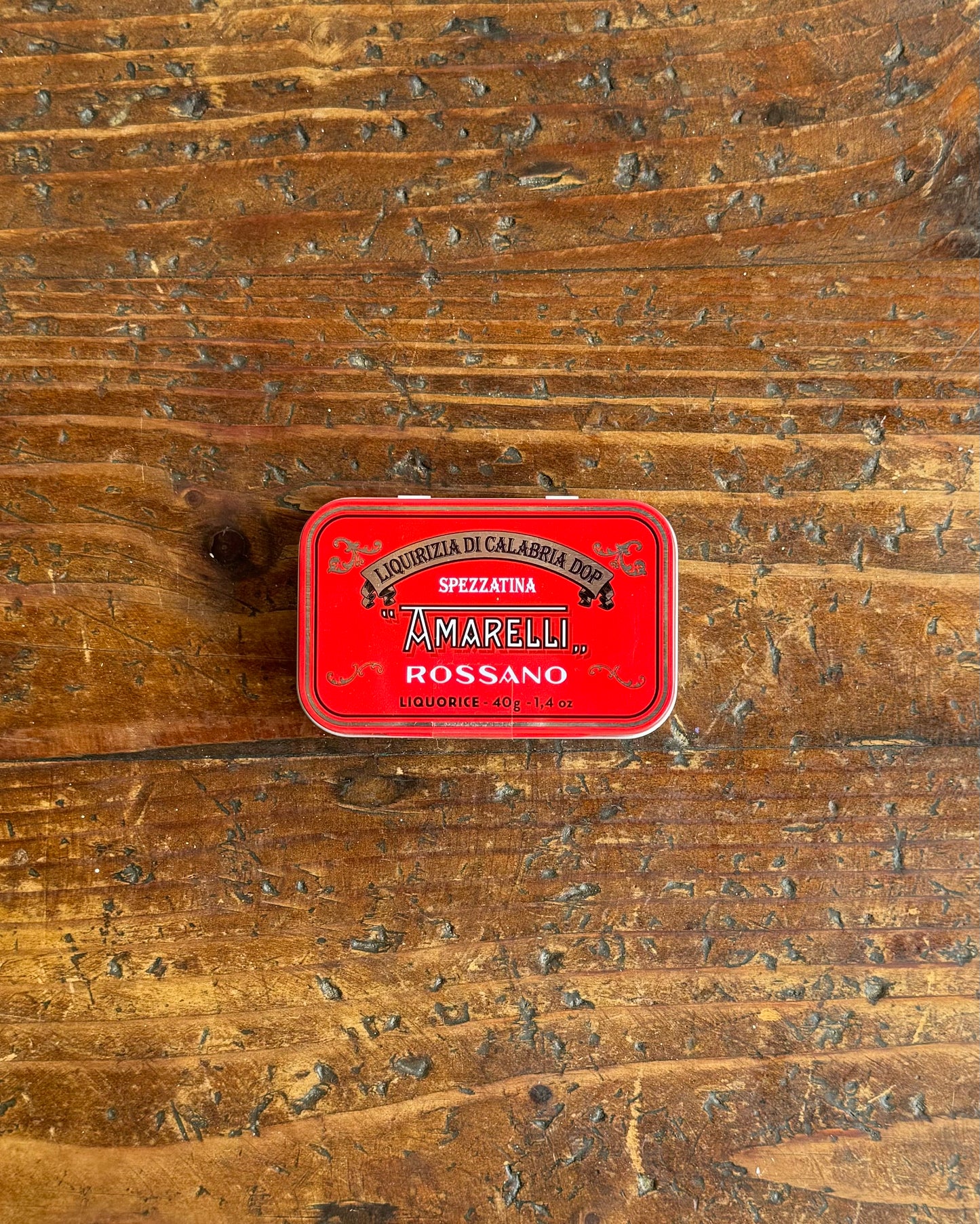 Amarelli Rossano Spezzatina Licorice (Red Tin)