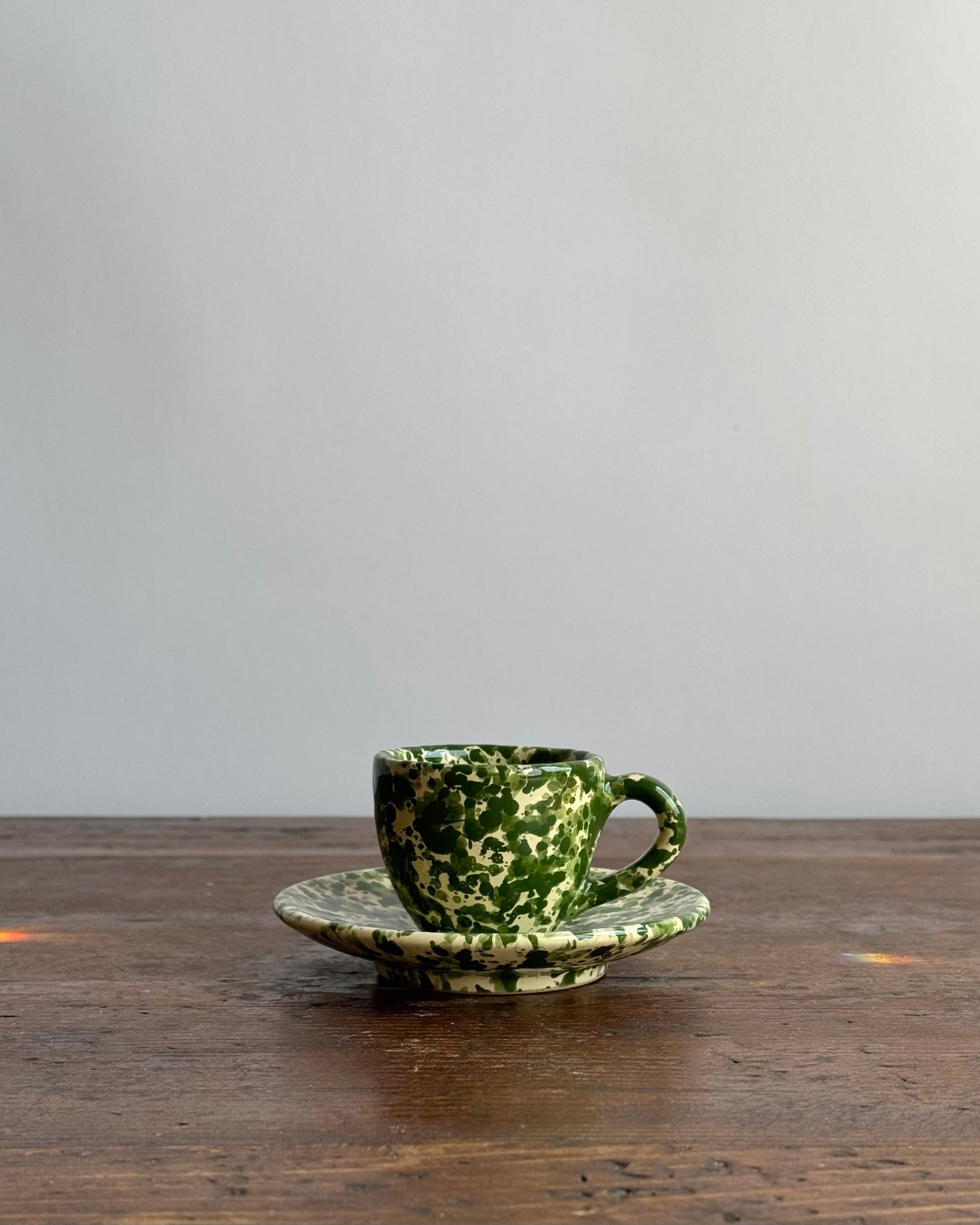 Ceramic Espresso Cup and Saucer Set