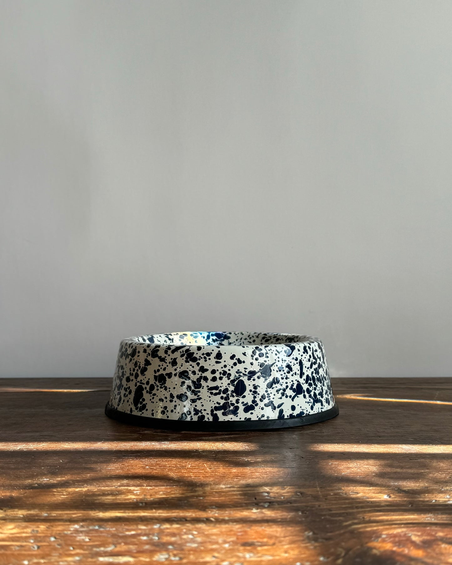 Splatter Enamelware Large Pet Bowl