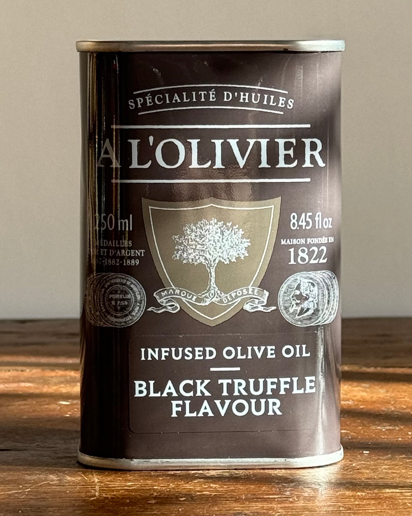 A L'Olivier Black Truffle Infused Extra Virgin Olive Oil