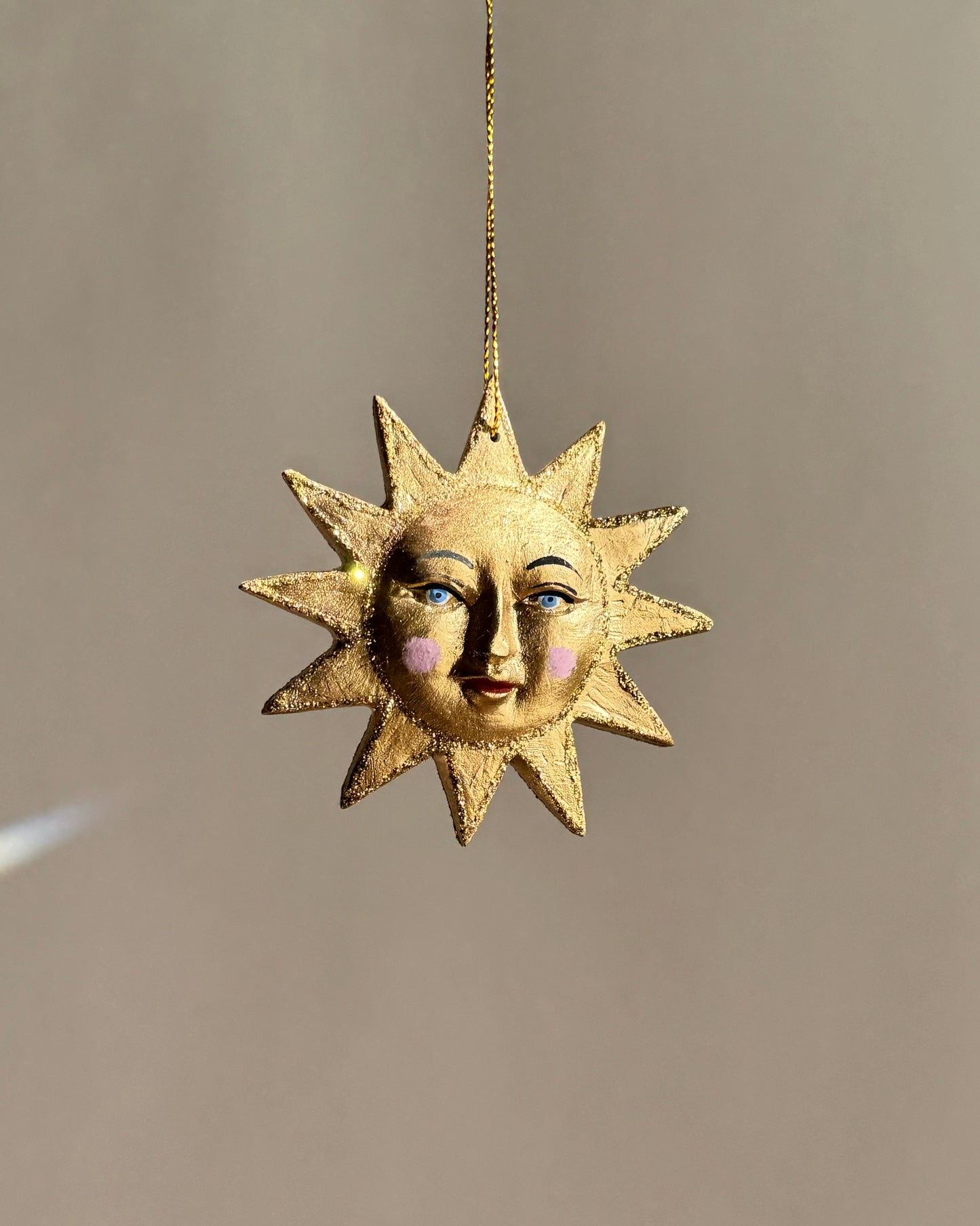 Gilded Sun Ornament