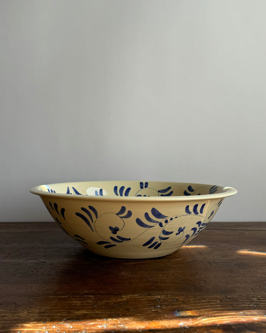 Ceramic "Blue Vines" Catinella Bowl