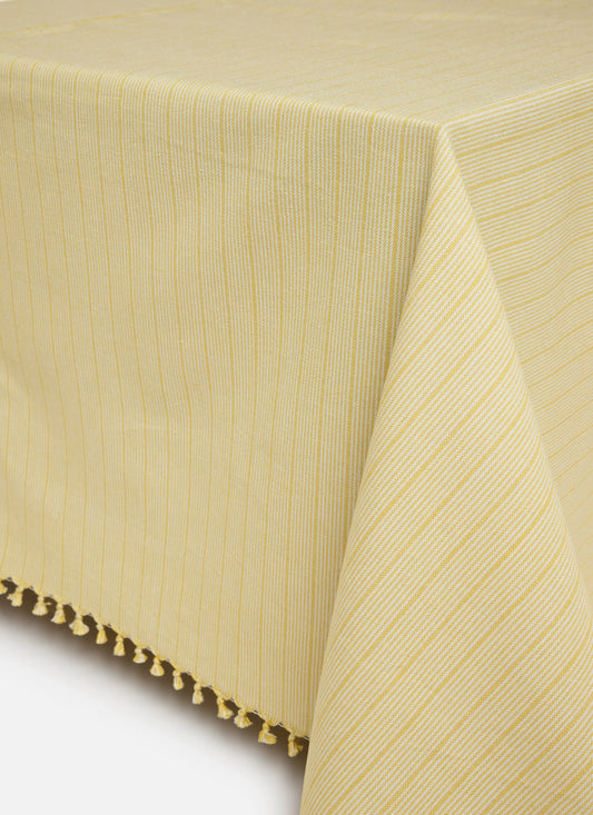 Goldie Stripe Butter Tablecloth