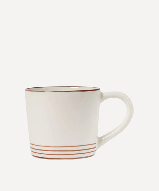 Ali LaBelle x Valsa Home Breakfast Hand Painted Cappuccino Mug (Set of 2)