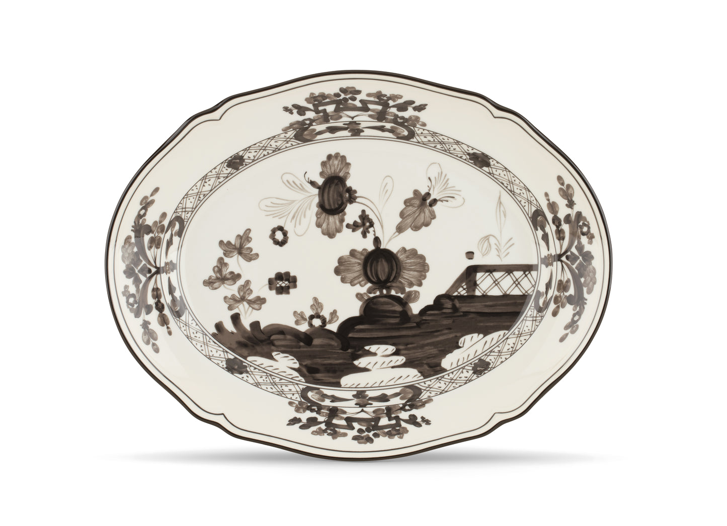Oriente Italiano Antico Doccia Flat Oval Platter
