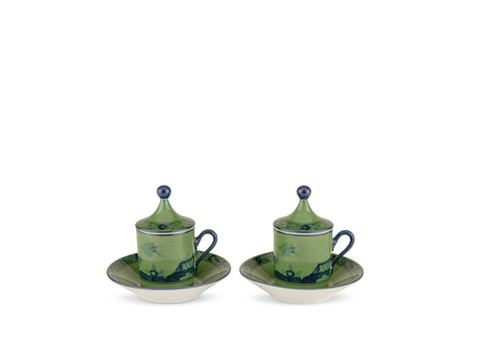 Oriente Italiano Antico Doccia Coffee Set for Two
