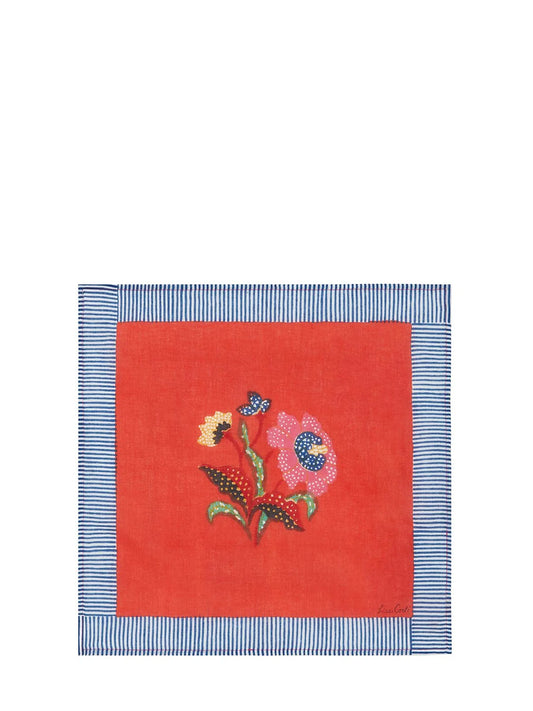 Lisa Corti Indonesian Red Rose Napkin