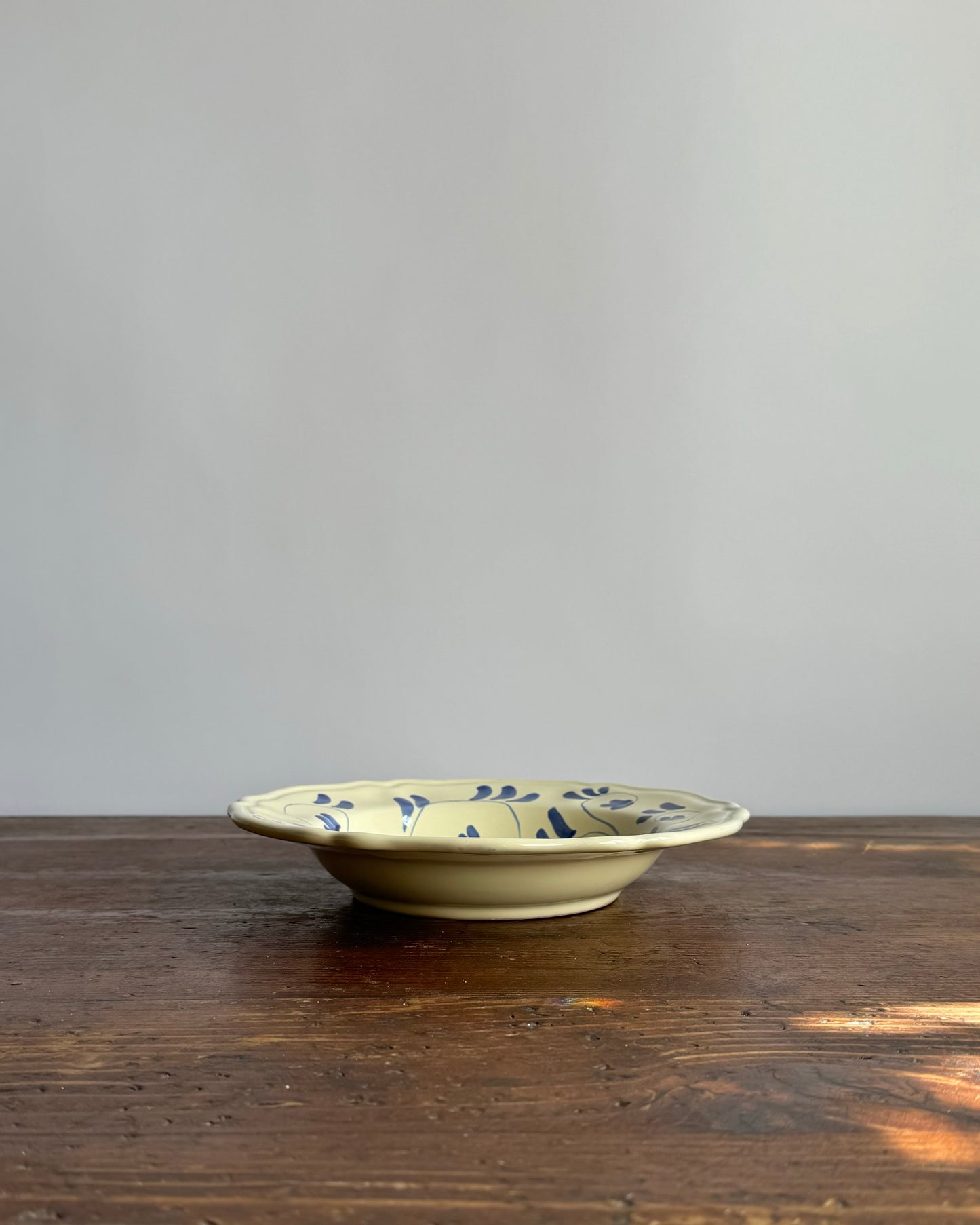 Ceramic "Blue Vines" Soup/Pasta Plate