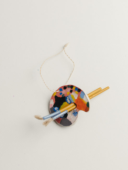 Vintage Artist Palette Ornament