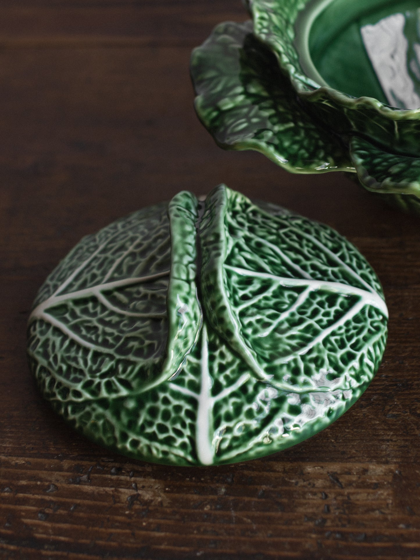 Bordallo Pinheiro Cabbage Tureen Green