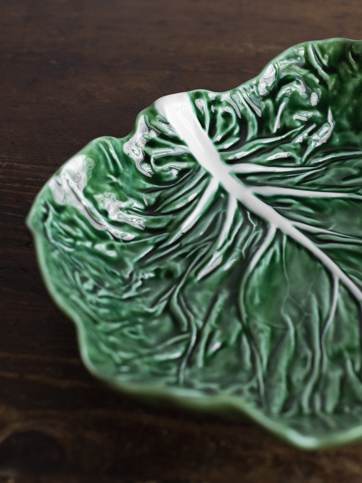 Bordallo Pinheiro Cabbage Salad Bowl Green