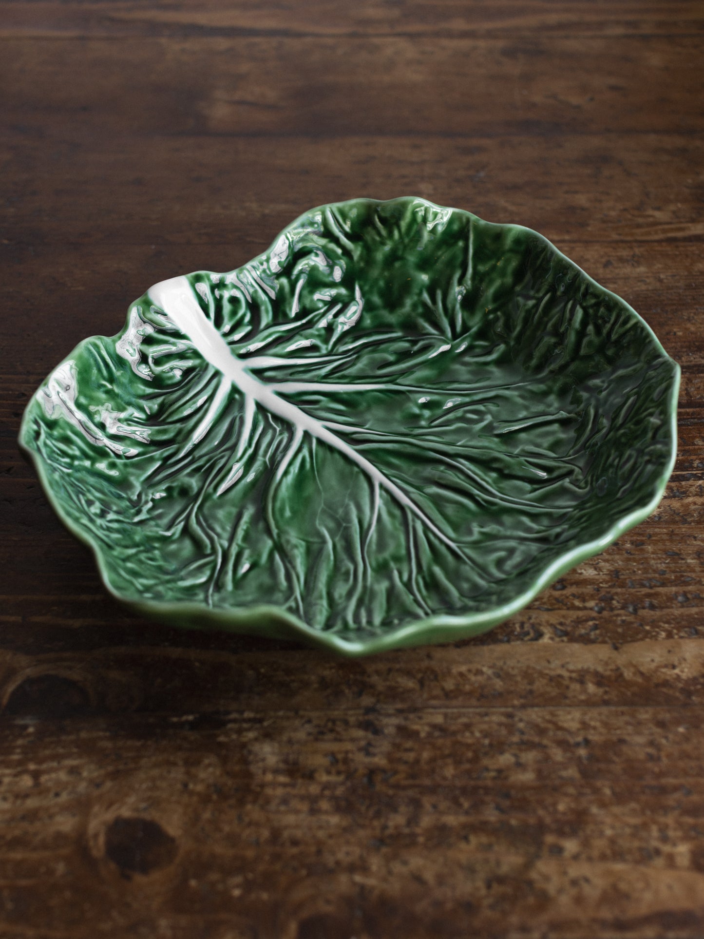 Bordallo Pinheiro Cabbage Salad Bowl Green