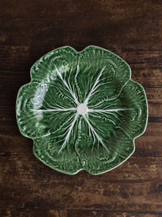 Bordallo Pinheiro Cabbage Charger Plate Green
