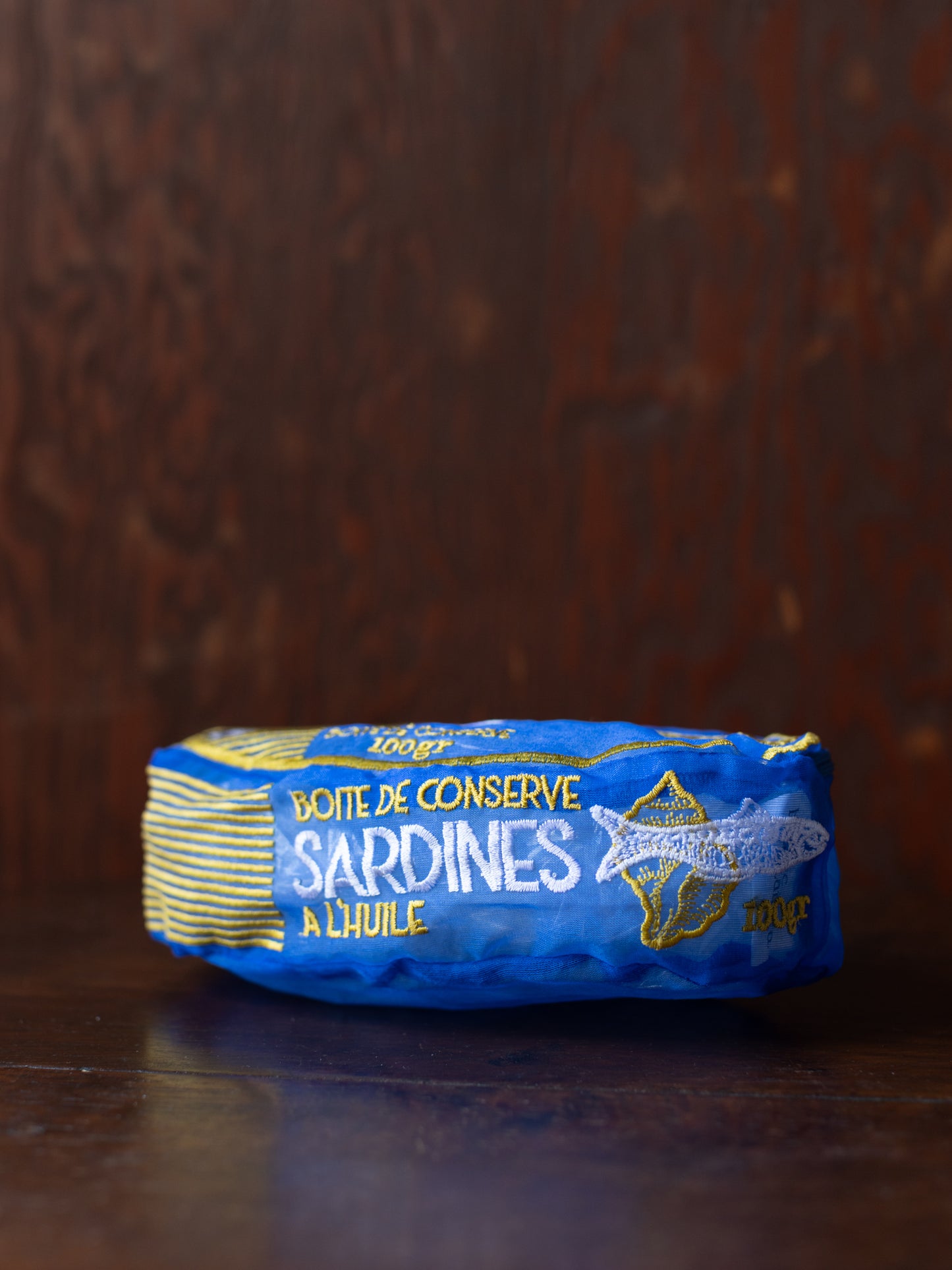 Sardine Embroidered Organza Pouch