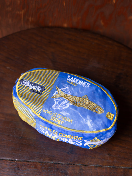 Sardine Embroidered Organza Pouch