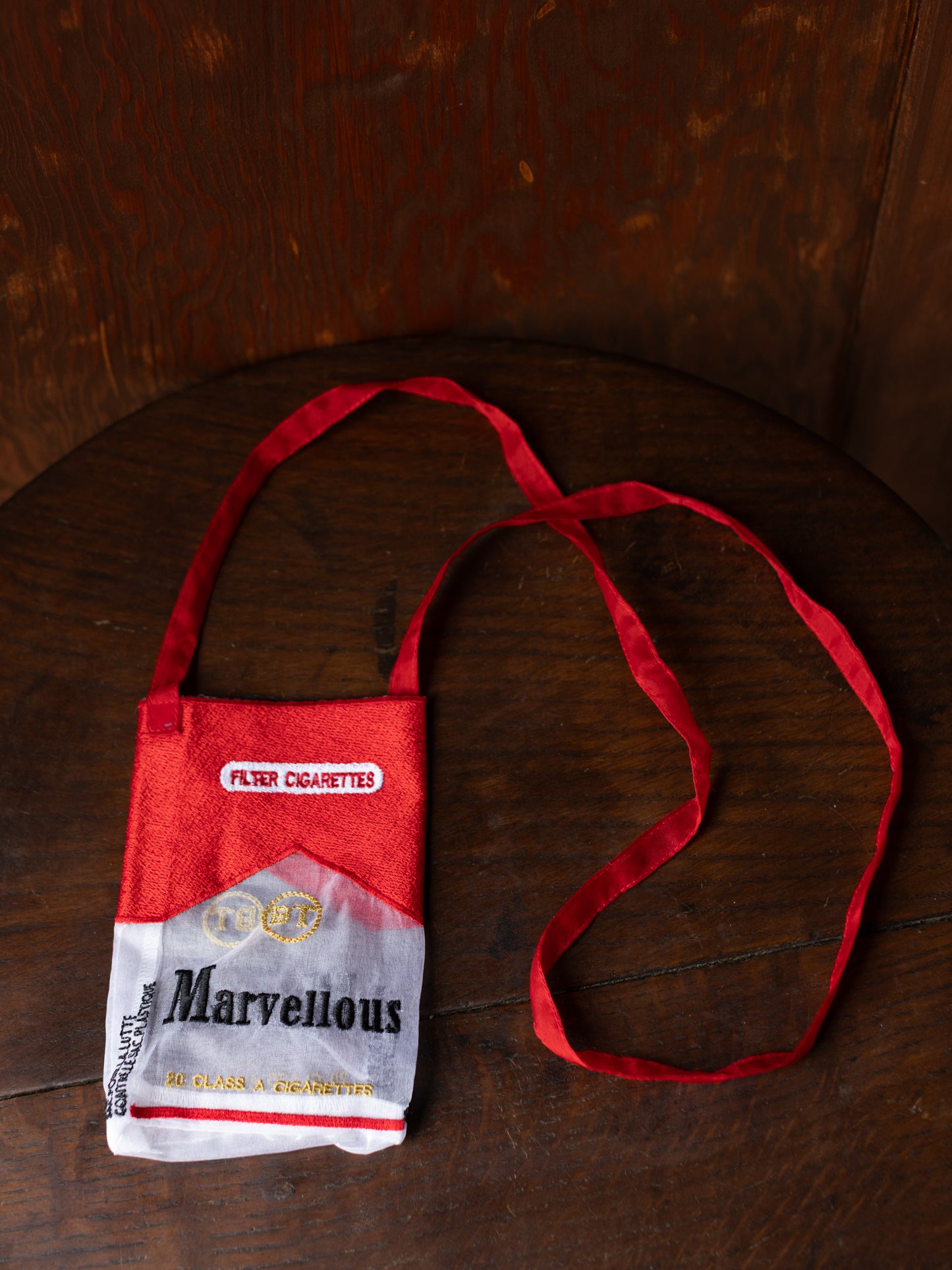 Marvellous "Cigarette" Embroidered Organza Phone Bag