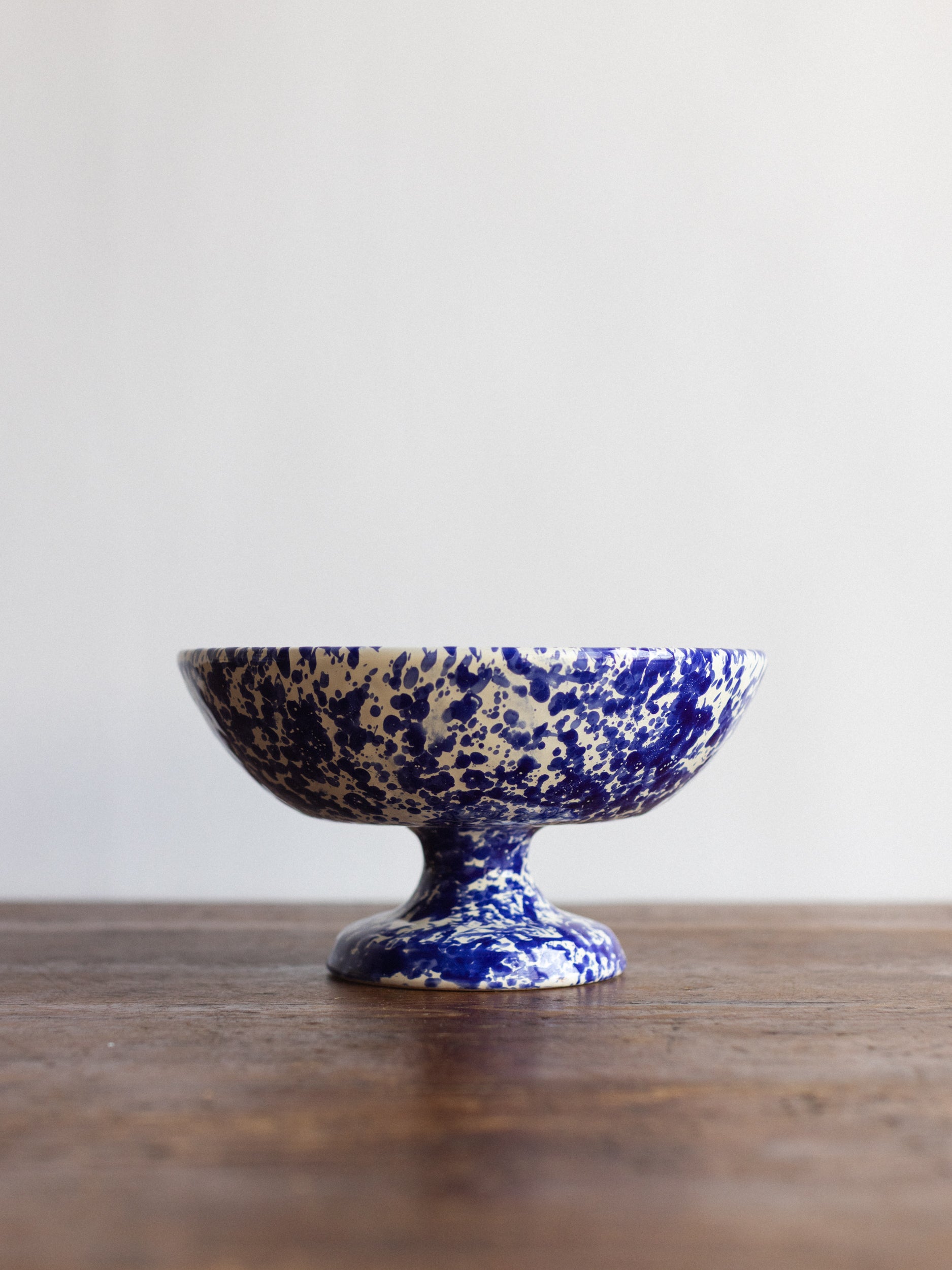 BLUE - Ceramic Splatter Fruit Stand