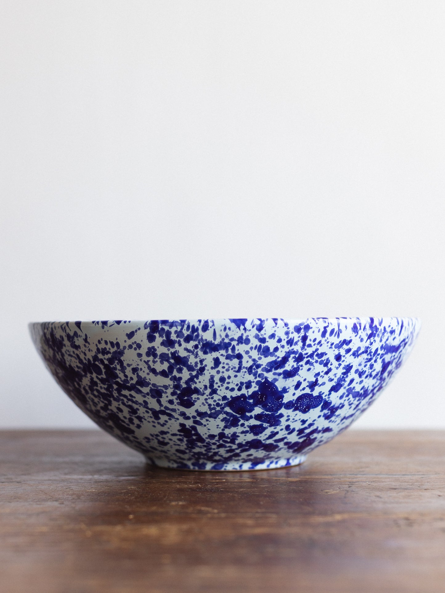 Ceramic Splatter Large Serving Bowl