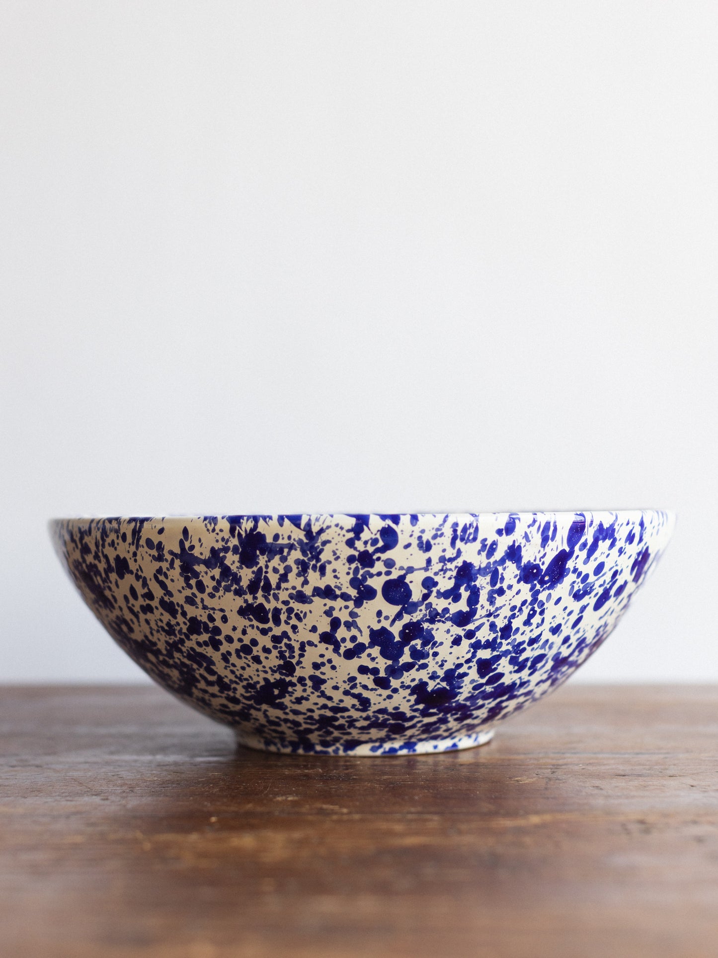Ceramic Splatter Large Serving Bowl