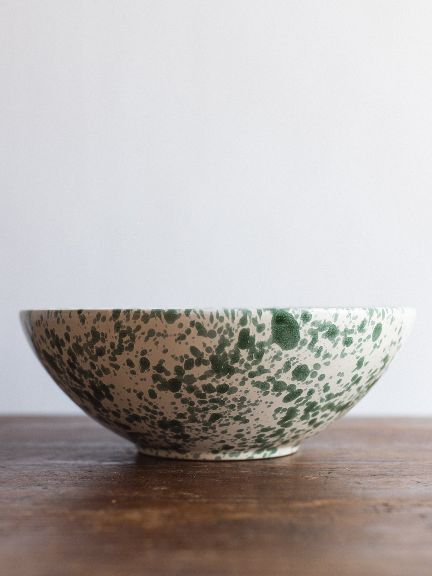 Ceramic Splatter Large Serving Bowl