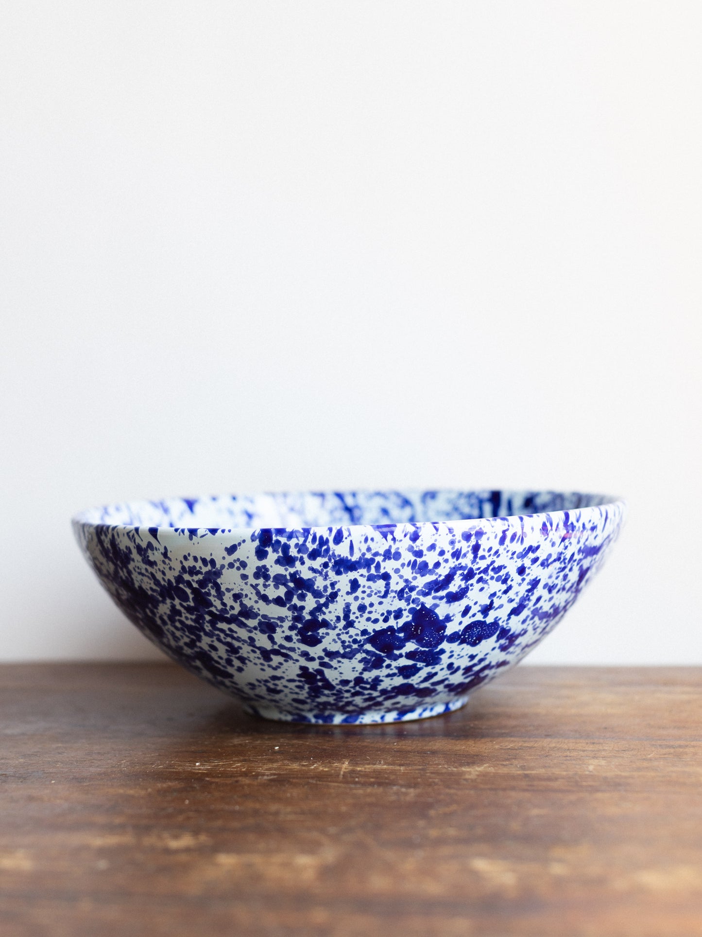 Ceramic Splatter Large Serving Bowl