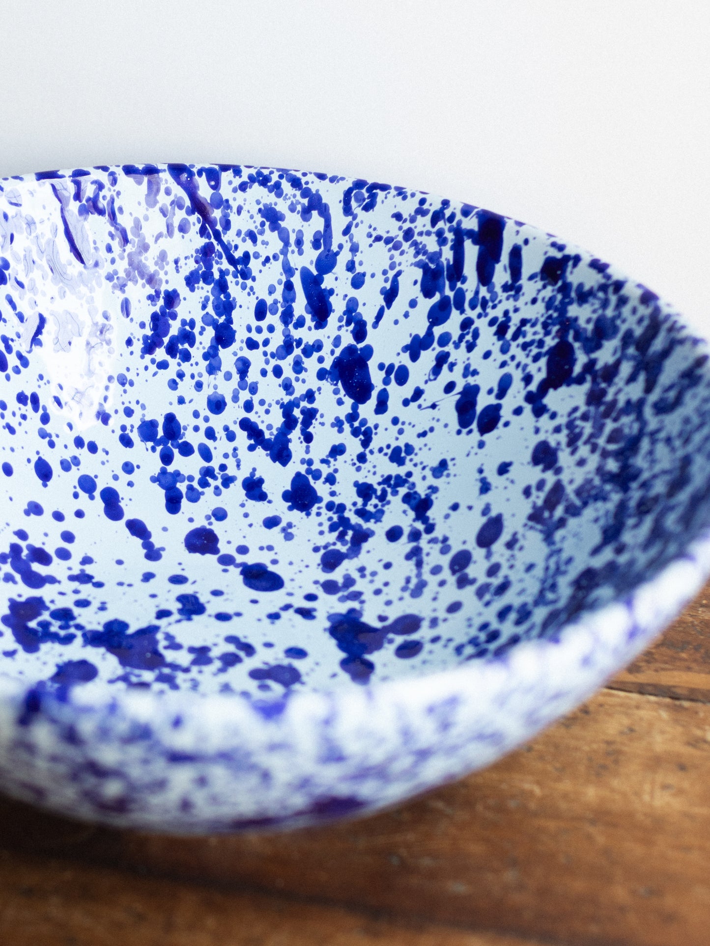 Ceramic Splatter Large Serving Bowl