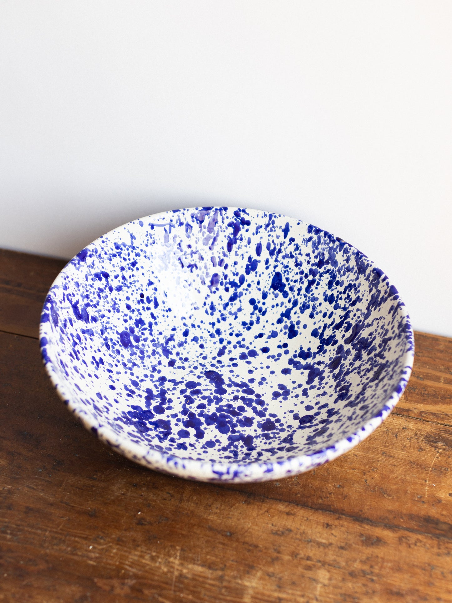 Ceramic Splatter Large Serving Bowl