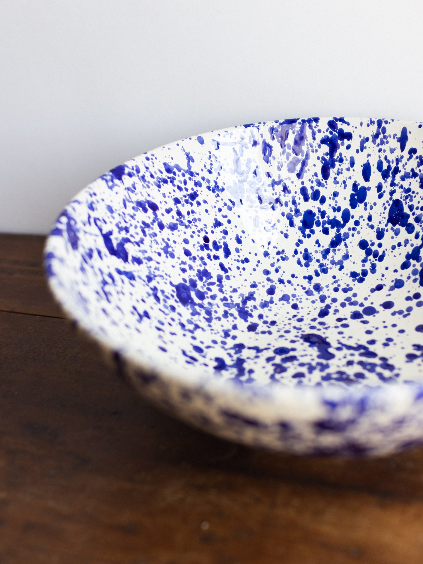 Ceramic Splatter Large Serving Bowl