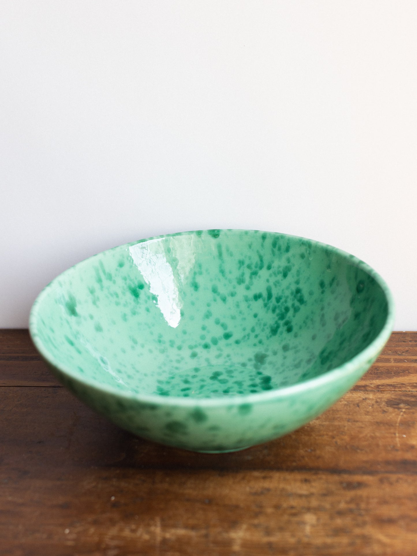 Ceramic Splatter Large Serving Bowl
