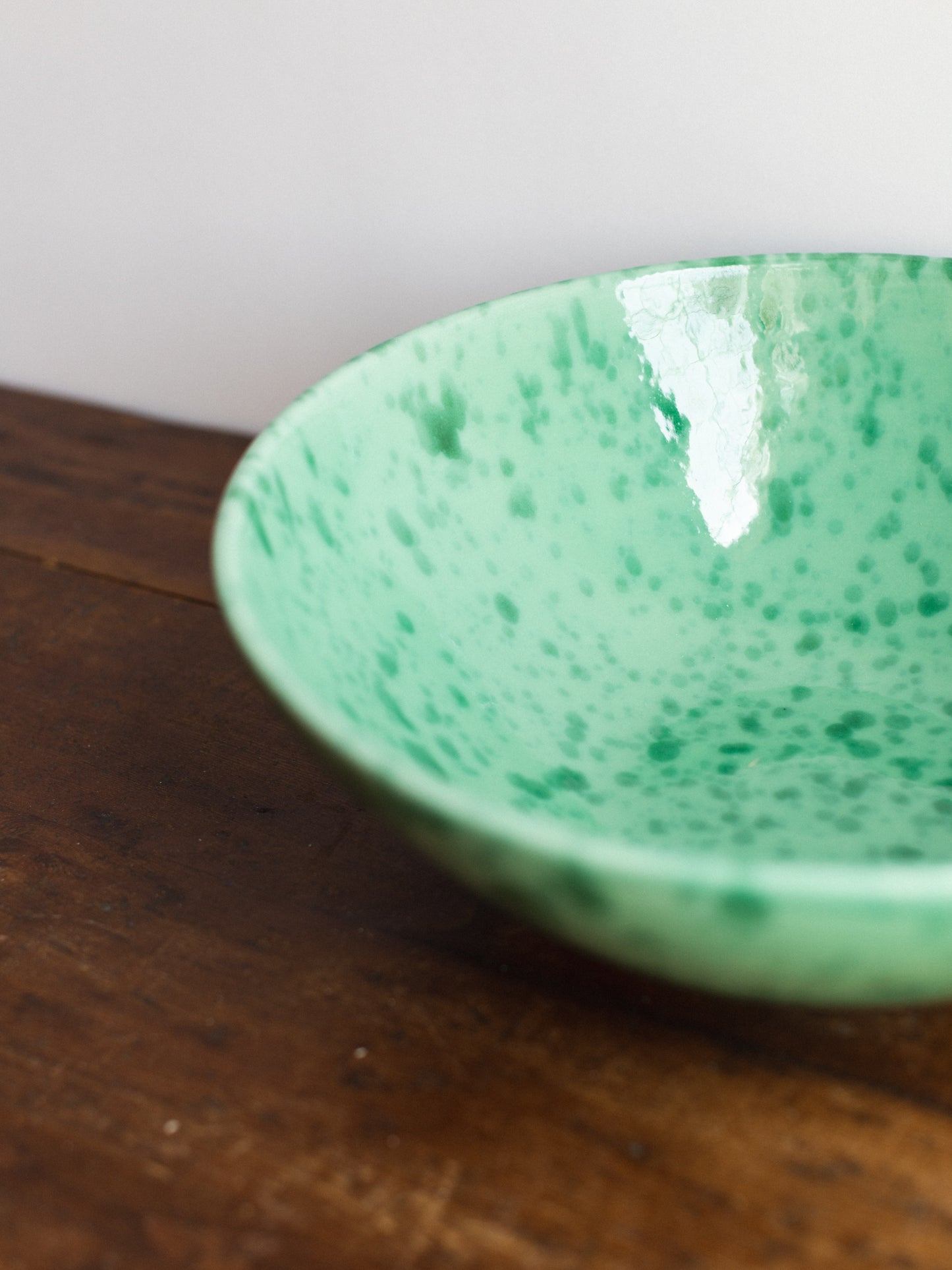 Ceramic Splatter Large Serving Bowl