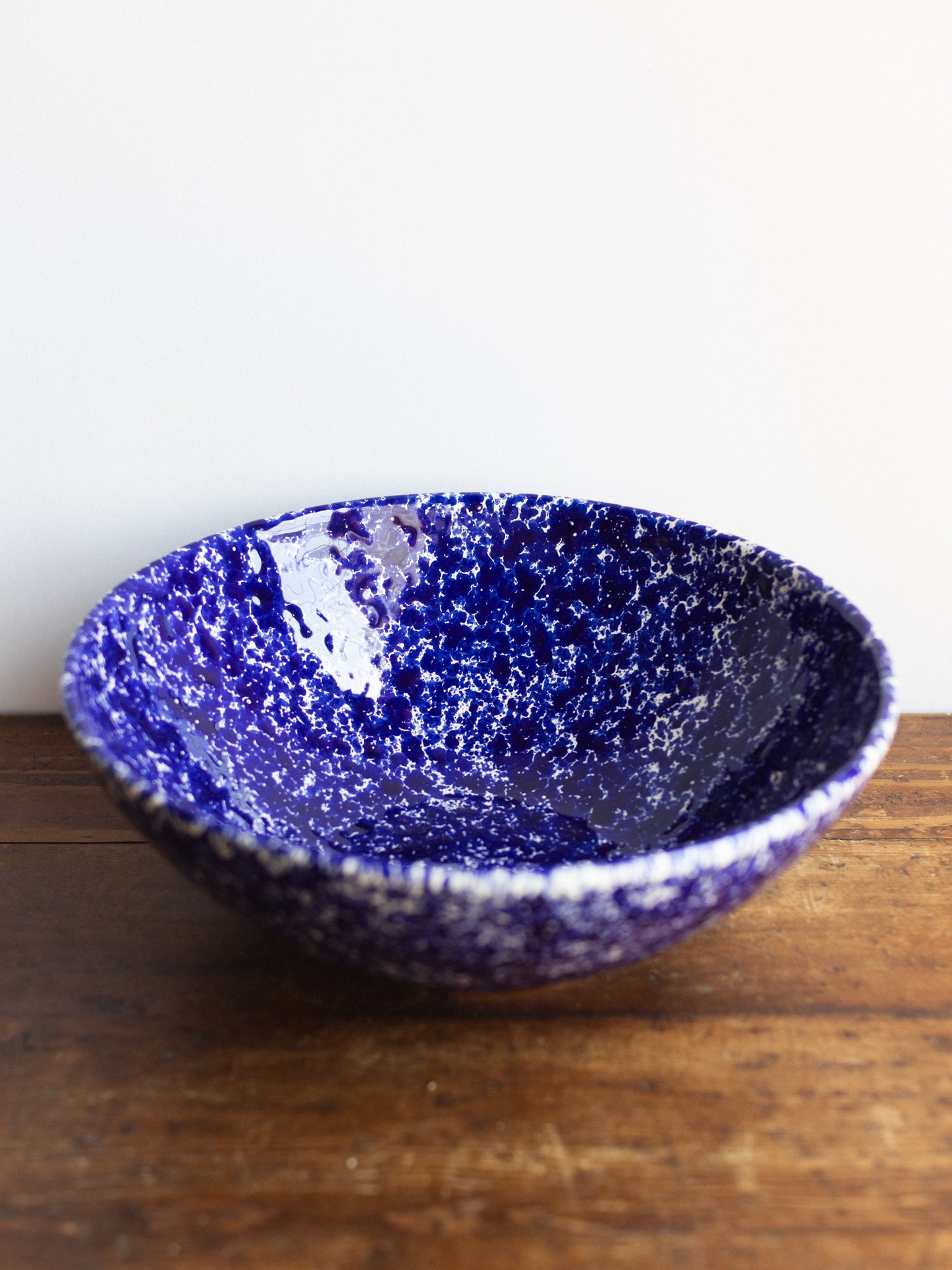 Ceramic Splatter Large Serving Bowl
