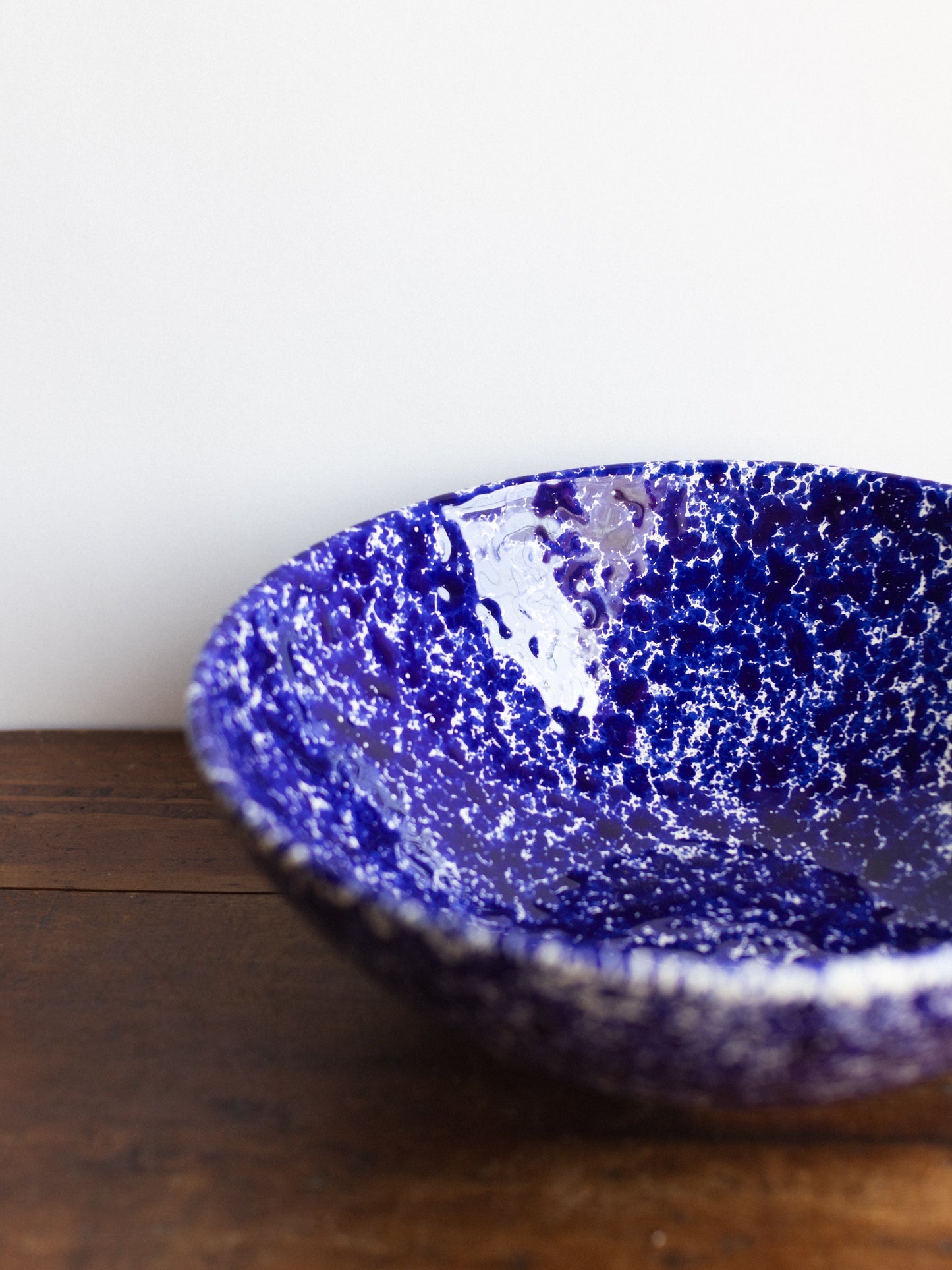 Ceramic Splatter Large Serving Bowl