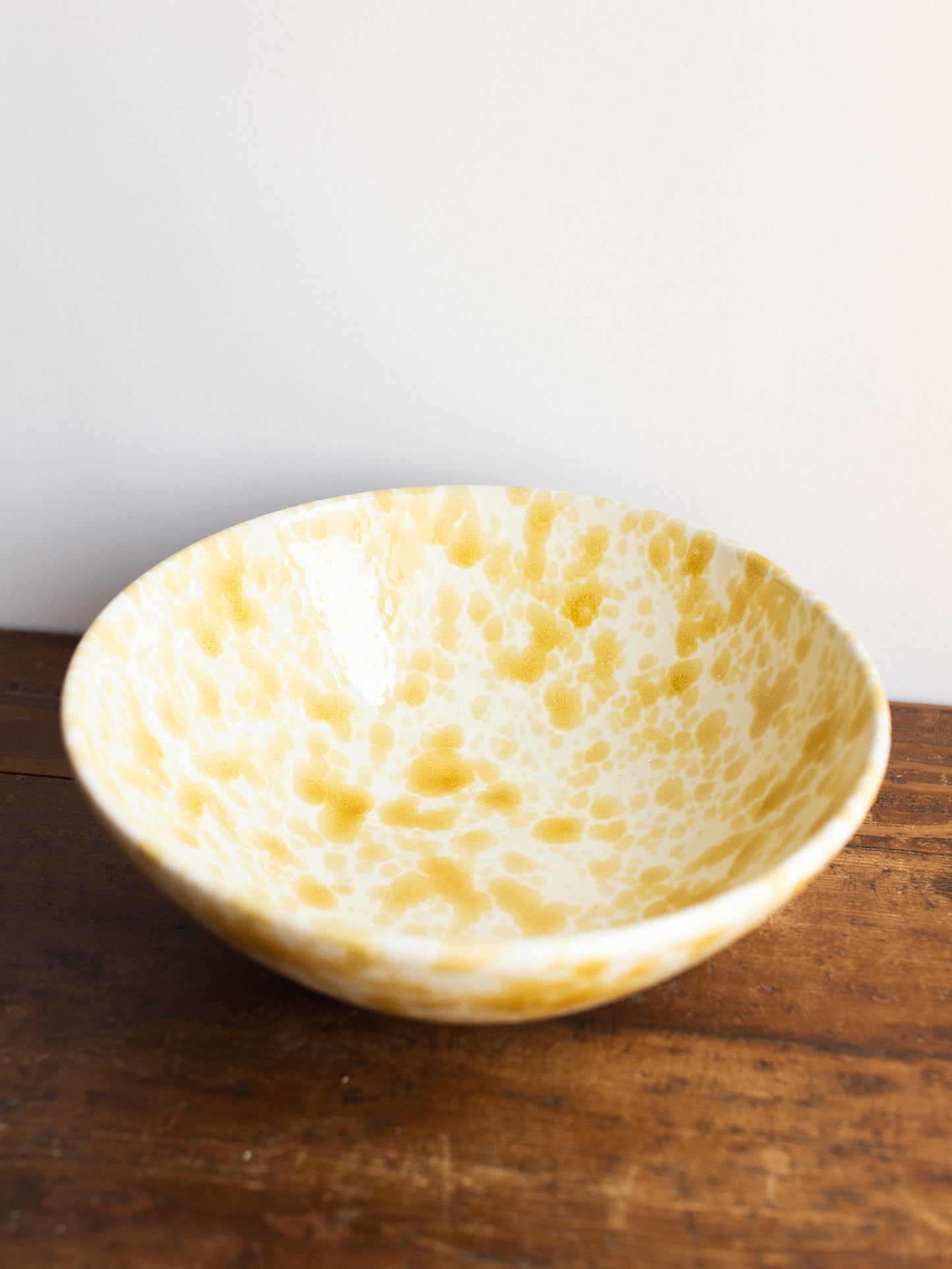 Ceramic Splatter Large Serving Bowl