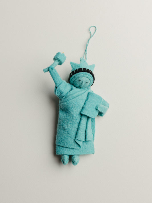 Lady Liberty Felted Ornament